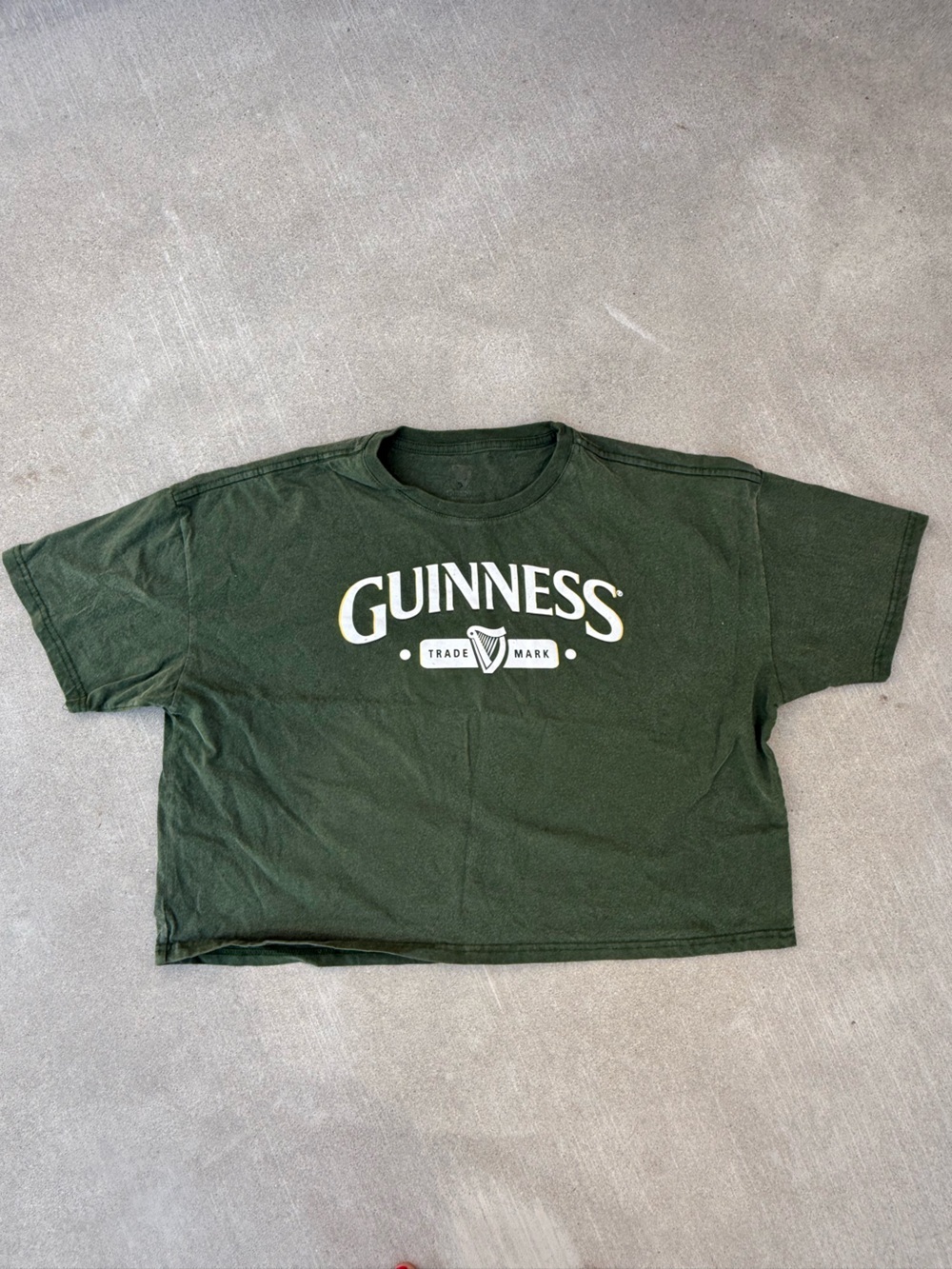 Guinness Crop Tee with White Logo